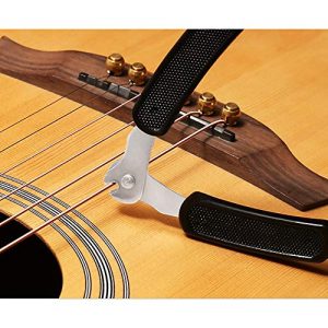 MaiKeEr 2 Pcs Black and Orange Guitar String Winder Cutter and Bridge - Image 6