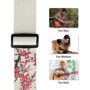 Guitar Strap Vintage Tweed 100% Cotton and Leather Ends Shoulder Strap - Image 2