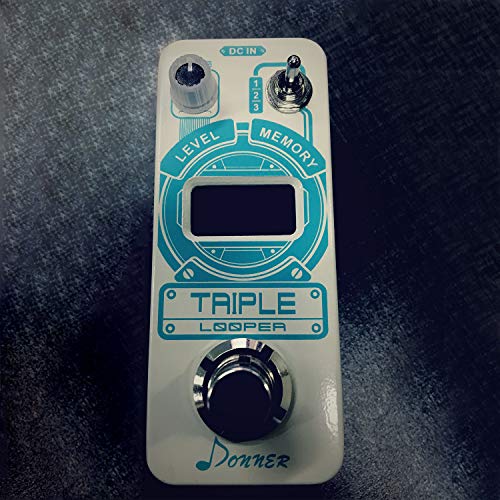 Donner Triple Looper Guitar Effect Pedal with Time Progress