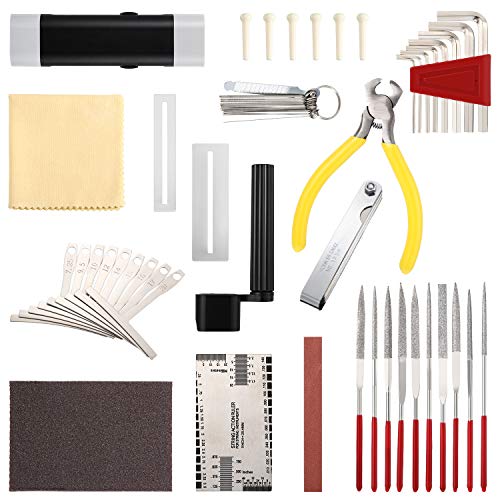 42 Pieces Complete Guitar Repairing Maintenance Tool Kit