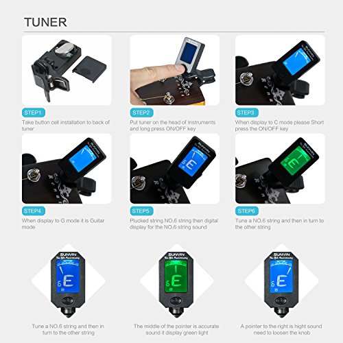 SUNYIN Acoustic Guitar Tool Kit for Beginner