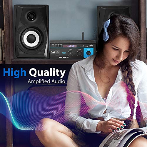 Home Audio Power Amplifier System, Mini Dual Channel