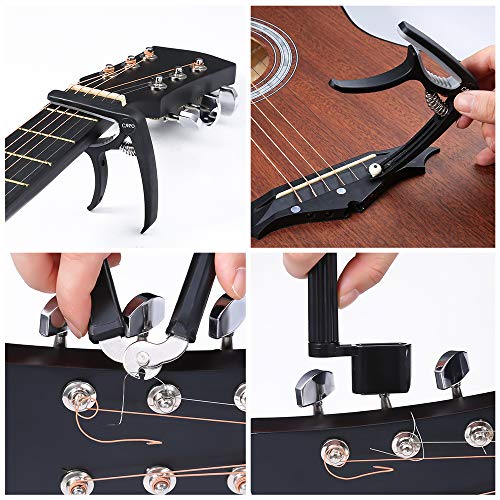 Auihiay, 57 Pieces Guitar Strings, Accessories Kit
