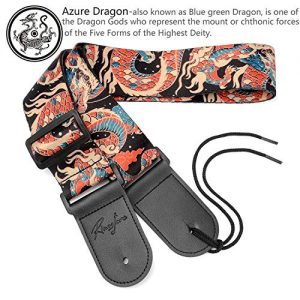 Guitar Strap, Unique"Azure Dragon" Shoulder Strap Includes - Image 4
