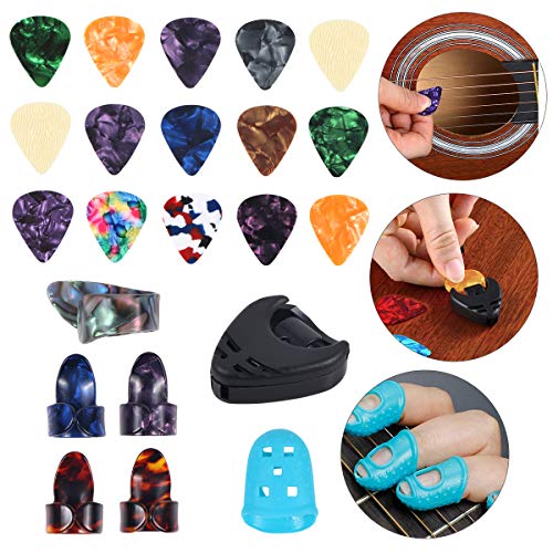 Guitar Accessories Kit 61 Pcs - Guitar Picks and Capo and Tuner