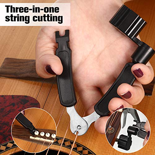 4 Pieces Multifunctional Guitar String, Winder String Cutter