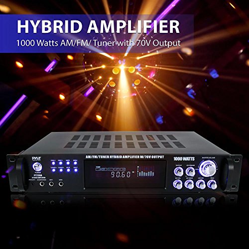 4-Channel Home Audio Power Amplifier - w/ 70V Output