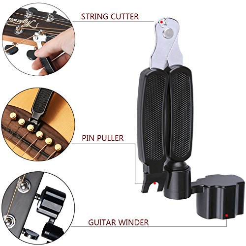 Pro Guitar String Winder Cutter 3 In 1 Bridge
