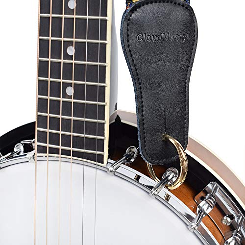Banjo Playing Experience with our Blue and White Striped Jacquard Woven Banjo Strap