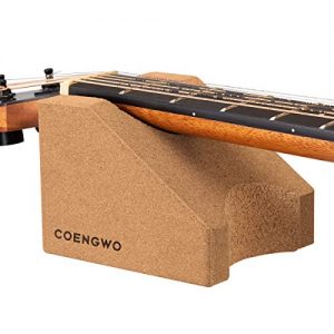 COENGWO Guitar Neck Rest, Guitar Stand Cork Guitar Neck Cradle String Instrument Neck Support Luthier Tools Guitar Cleaning Kits for Guitars, Ukuleles, Violins, Banjos, Mandolins, 1 Pack