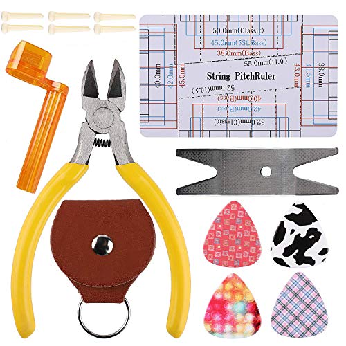 Medeer 26PCS Guitar Repair Tool Kit Wire Plier,String Organizer