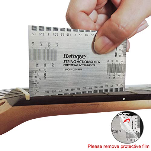 Baroque Stringed Instrument Action, Ruler Gauge Luthier Measuring Tool