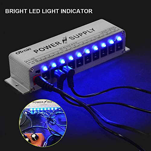 OTraki Guitar Pedal Power Supply 10 DC Output