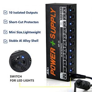 MIMIDI Guitar Pedal Supply - 10 Isolated Outputs for 9V/12V/18V Pedals | Quiet, Safe Power - Image 3