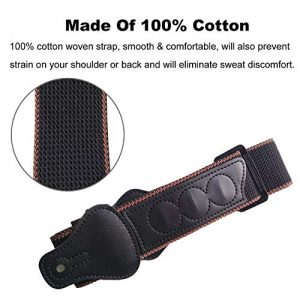 Guitar Strap 100% Soft Cotton with Neck Strap Button - Image 3