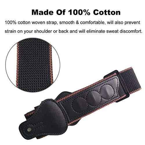 Guitar Strap 100% Soft Cotton with Neck Strap Button 🛒 Instrumentstogo.com