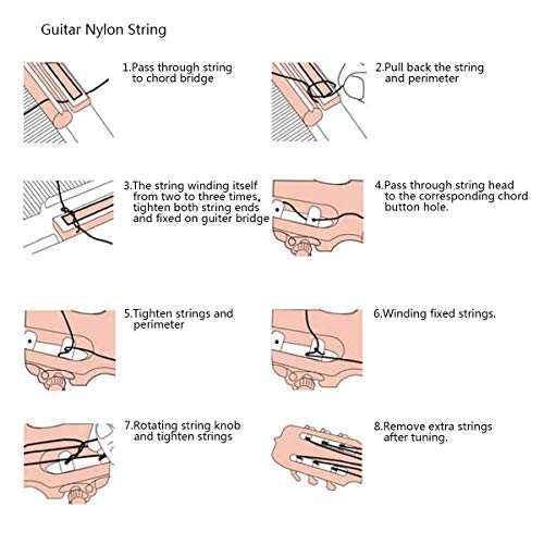 Clear Nylon Classical Guitar Strings 2 full sets