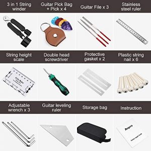 Anpro Guitar Repairing Tool Kit, 26Pcs with Carry Bag - Image 6