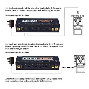 Guitar Pedal Power Supply 10 Isolated DC Output - Image 6