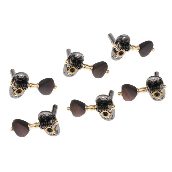 Guitar's Tune with 6 Pcs 3R & 3L Wooden Guitar String Tuning Pegs - Precision and Style Combined