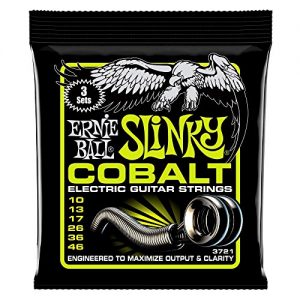 Ernie Ball Cobalt Regular Slinky Sets, .010 - .046 (3 Pack)
