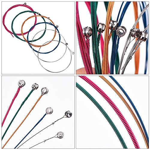 18 Acoustic Guitar Strings: Steel, Brass, and Copper Sets