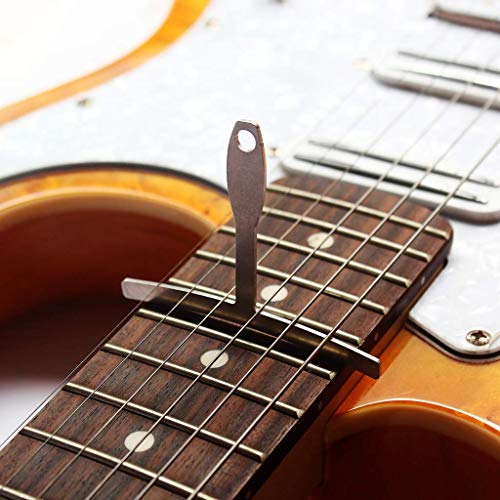 Alnicov 9Pcs Guitar Understring Radius Gauge with Pin Puller Set