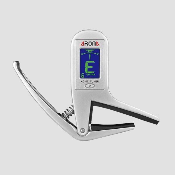 Aluminium Alloy 2 in 1 Clip-on Guitar Tuner & Capo for Guitar