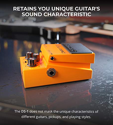 BOSS Distortion Pedal Bundle with Blucoil Slim