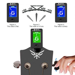 Clip-On Digital Guitar Tuner with LCD Display – Accurate Tuning for Guitar, Bass, Ukulele & Violin (Includes Capo & 3 Picks) - Image 5