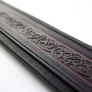 Premium Leather Banjo Strap – Adjustable, Celtic Design with Padded Comfort - Image 6