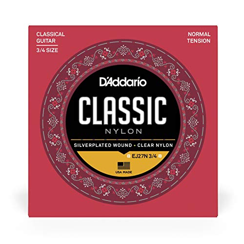 D'Addario 3/4 Student Nylon Fractional Classical Guitar Strings