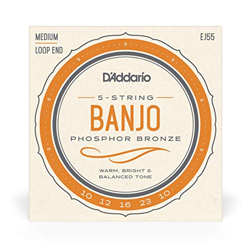 D'Addario EJ55 Phosphor Bronze 5-String Banjo Strings