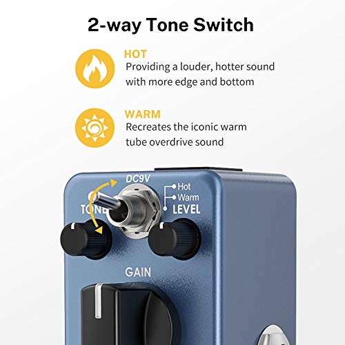 Donner Blues Drive Classical Electronic, Vintage Overdrive Guitar