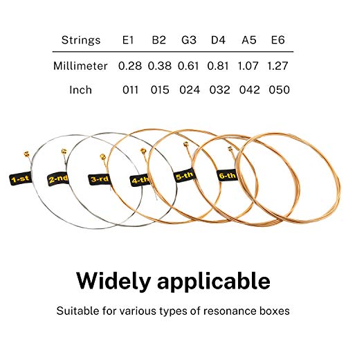 Donner Light Acoustic Guitar Strings Phosphor Bronze Coated