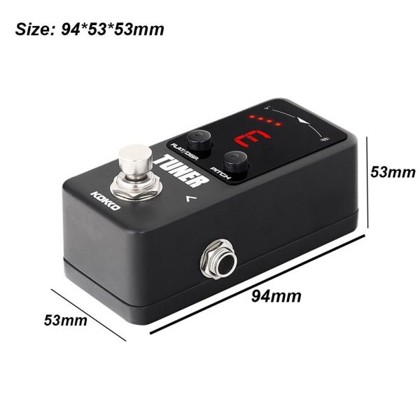 Mini Guitar Tuner Pedal - Essential Tuning Device for Guitar, Bass, Violin, Ukulele - FTN-2