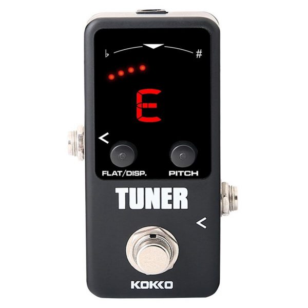 KOKKO Mini Guitar Tuner Pedal - FTN-2 - Essential Tuning Device for Electric Guitar, Bass, Violin, Ukulele