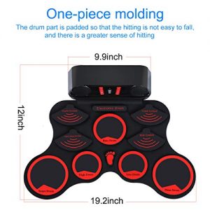 Electronic Drum Set, JEVDES Roll Up Drum Set for Kids - Image 7