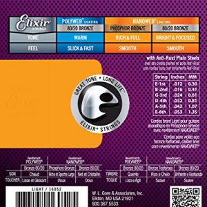 Elixir Strings Phosphor Bronze Acoustic Guitar Strings - Image 5