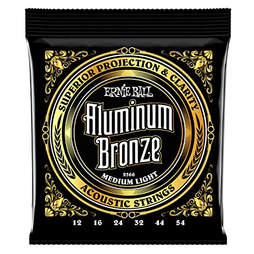 Ernie Ball Aluminum Bronze Medium Light Acoustic Set, .012 - .054