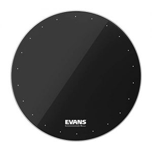 Evans EQ1 Resonant Black Bass Drum Head, 22 Inch
