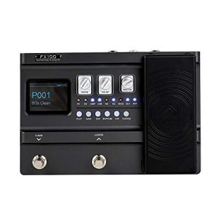 FLAMMA FX100 Guitar Multi-effects Pedal Processor with 151 Effects 80-Second Looper 200 Presets 55 Amp Models 40 Drum Machine 10 Metronome