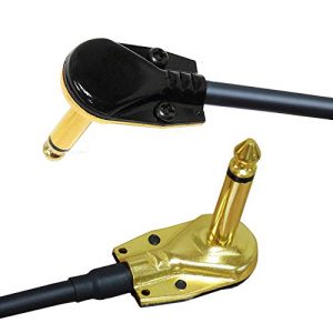 Enhance Your Guitar Sound with HONEST KIN 12 Inch Low-Profile Right Angle Guitar Patch Cables - Golden Tone for Guitar Effects Pedal (3-Pack) - Image 7
