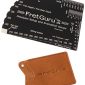 FretGuru String Action Gauge Guitar Ruler Precision 8-in-1 Fret Rocker Luthier Tool guitarist gift #BONUS LEATHER CASE# precise CNC Machined, Diamond Honed, Polished Edge = NO SCRATCHED FRETS