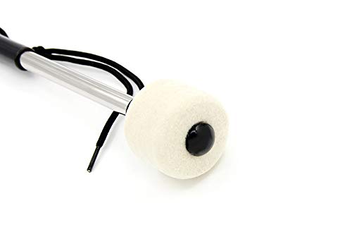 Gizhome 2 Pieces Bass Drum Mallet with Wool Felt Head Instrument