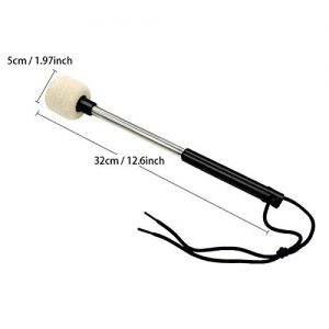 Gizhome 2 Pieces Bass Drum Mallet with Wool Felt Head Instrument - Image 6