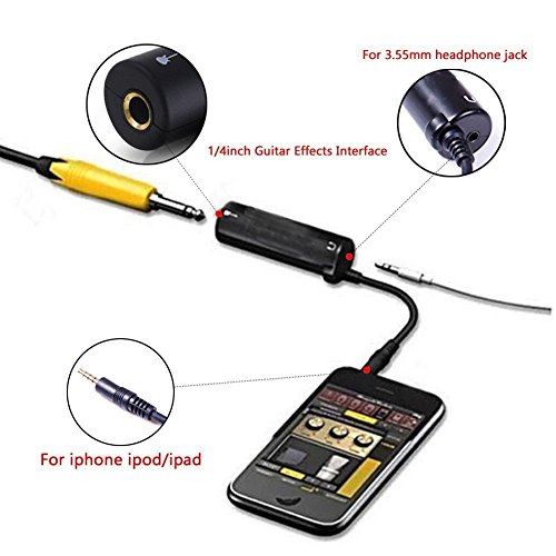 Studio-Quality Sound Anywhere with Guitar Effects Interface Adapter for iPhone, iPad, iPod Touch