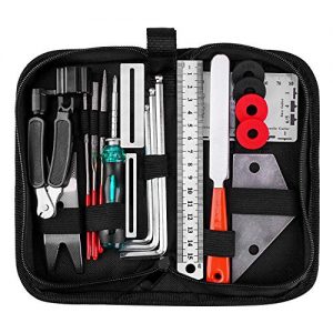 Guitar Repair Tools 20PCs Guitar Tool with String Organizer Guitar Winder String Cutter String Action Ruler Gauge Fingaorad Guard Fret Files