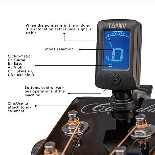 Guitar Tuner -Suitable for guitar, bass, violin, ukulele