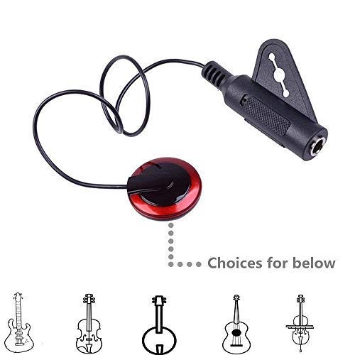 Imelod Contact Microphone Piezo Pickup Violin Microphone